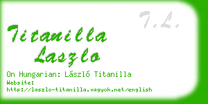 titanilla laszlo business card